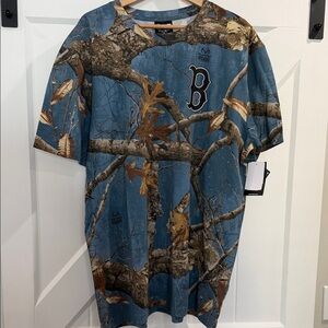Red Sox New Era blue Realtree shirt